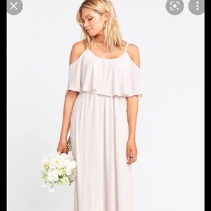 Caitlin Ruffle Maxi Dress ~ Show Me the Ring Crisp ~ Show Me Your Mumu